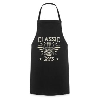 Cadeau D’anniversaire Classique Vintage Né en 2013 - Tablier de cuisine - noir - Devant - AI Model Male 185 dark (185cm)