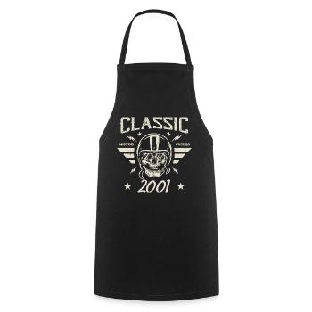 Cadeau D’anniversaire Classique Vintage Né en 2001 - Tablier de cuisine - noir - Devant - AI Model Male 185 dark (185cm)