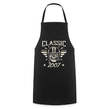 Cadeau D’anniversaire Classique Vintage Né en 2007 - Tablier de cuisine - noir - Devant - AI Model Male 185 dark (185cm)