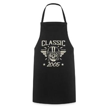 Cadeau D’anniversaire Classique Vintage Né en 2005 - Tablier de cuisine - noir - Devant - AI Model Male 185 dark (185cm)