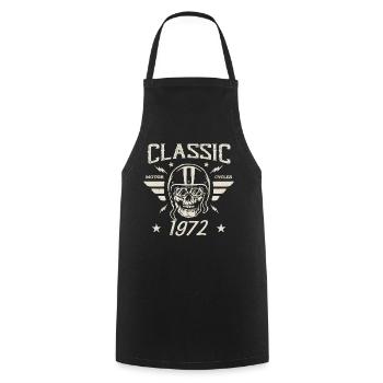 Cadeau D’anniversaire Classique Vintage Né en 1972 - Tablier de cuisine - noir - Devant - AI Model Male 185 dark (185cm)
