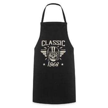 Cadeau D’anniversaire Classique Vintage Né en 1968 - Tablier de cuisine - noir - Devant - AI Model Male 185 dark (185cm)