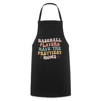 Baseball Players Have the Prettiest Moms Lover - Tablier de cuisine - noir - Devant - AI Model Male 185 dark (185cm)