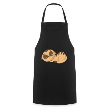 Pretty meerkat - Cooking Apron - black - Front - AI Model Male 185 dark (185cm)