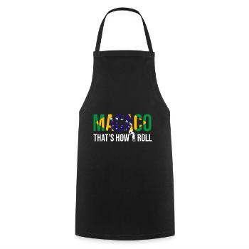 Instruments de capoeira pour la danse brésilienne - Tablier de cuisine - noir - Devant - AI Model Male 185 dark (185cm)