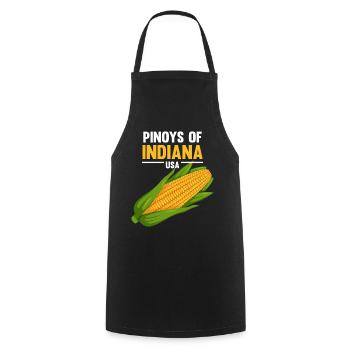 Indiana Fil-Am design for proud Pinoys - Cooking Apron - black - Front - AI Model Male 185 dark (185cm)