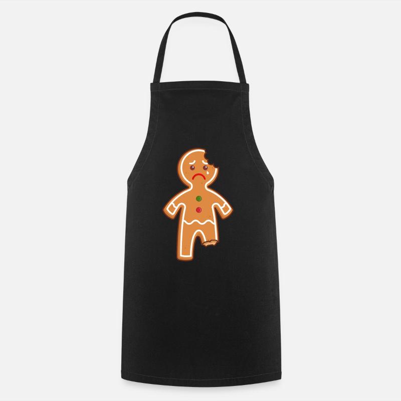 Lebkuchenmann Lebkuchen Mann Gingerbread Mi Mi Mi - Kochschürze - Schwarz