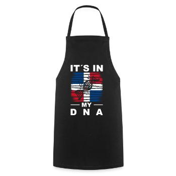 Dominican Republic Flag Dom Rep Flag Trip - Cooking Apron - black - Front - AI Model Male 185 dark (185cm)