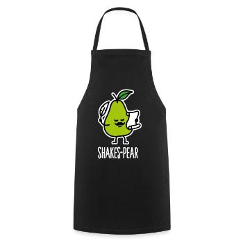 Shakes-Pear, Lustige Shakespeare Wortspiel Birne - Kochschürze - Schwarz - Vorne - AI Model Male 185 dark (185cm)