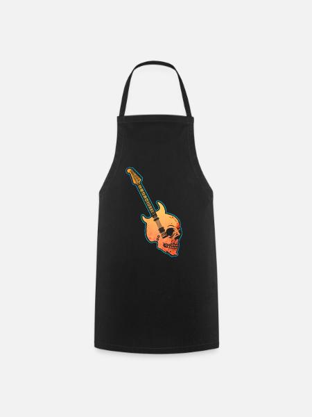 Guitare rock and roll - Tablier de cuisine - noir