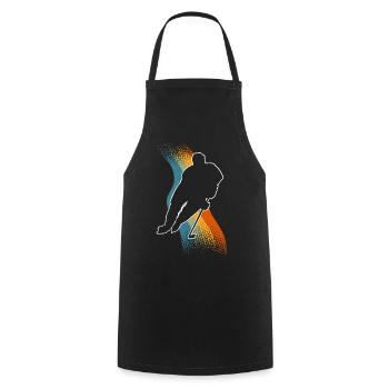 Eishockey Hockey sur glace - Tablier de cuisine - noir - Devant - AI Model Male 185 dark (185cm)