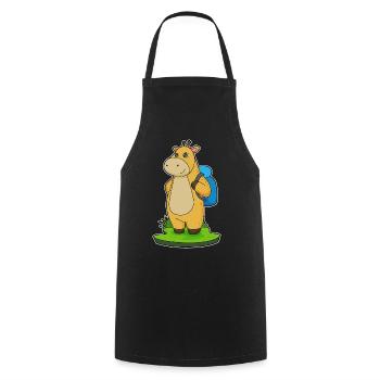 Giraffe Hiker Backpack Hiking - Cooking Apron - black - Front - AI Model Male 185 dark (185cm)