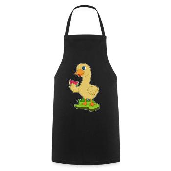 Canard Pastèque - Tablier de cuisine - noir - Devant - AI Model Male 185 dark (185cm)