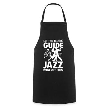 Let The Music Guide Jazz Dance With Pride - Kochschürze - Schwarz - Vorne - AI Model Male 185 dark (185cm)