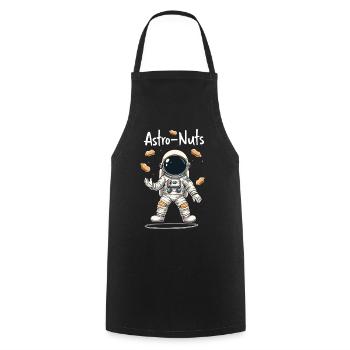 Astro Nuts Astronaut Nüsse für einen Astronauten - Kochschürze - Schwarz - Vorne - AI Model Male 185 dark (185cm)