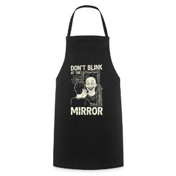 Horror Motif Mirror Image - Cooking Apron - black - Front - AI Model Male 185 dark (185cm)