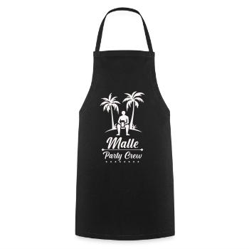 Beach Vacation Malle Party Crew - Cooking Apron - black - Front - AI Model Male 185 dark (185cm)