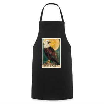 Adler - Kochschürze - Schwarz - Vorne - AI Model Male 185 dark (185cm)