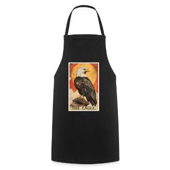 Adler - Kochschürze - Schwarz - Vorne - AI Model Male 185 dark (185cm)