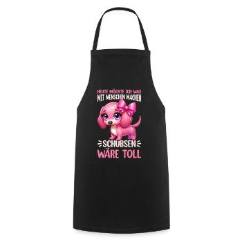 Today I want to do something with people Push - Cooking Apron - black - Front - AI Model Male 185 dark (185cm)