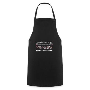 Stiefmutter Familie Stiefmama Geschenk - Kochschürze - Schwarz - Vorne - AI Model Male 185 dark (185cm)