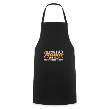 Mama Familie Mutter Geschenk - Kochschürze - Schwarz - Vorne - AI Model Male 185 dark (185cm)