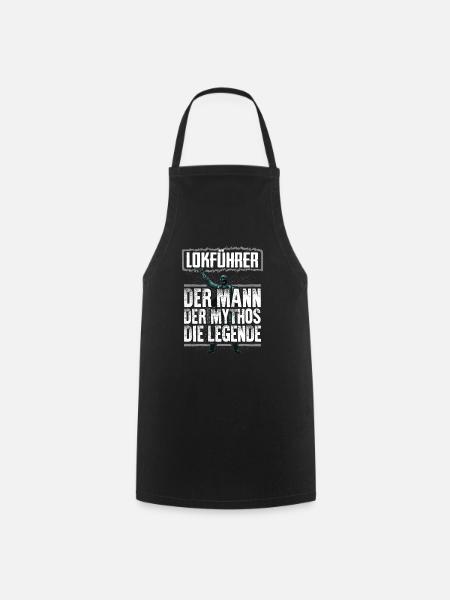LOKFÜHRER - Mythos - Kochschürze - Schwarz
