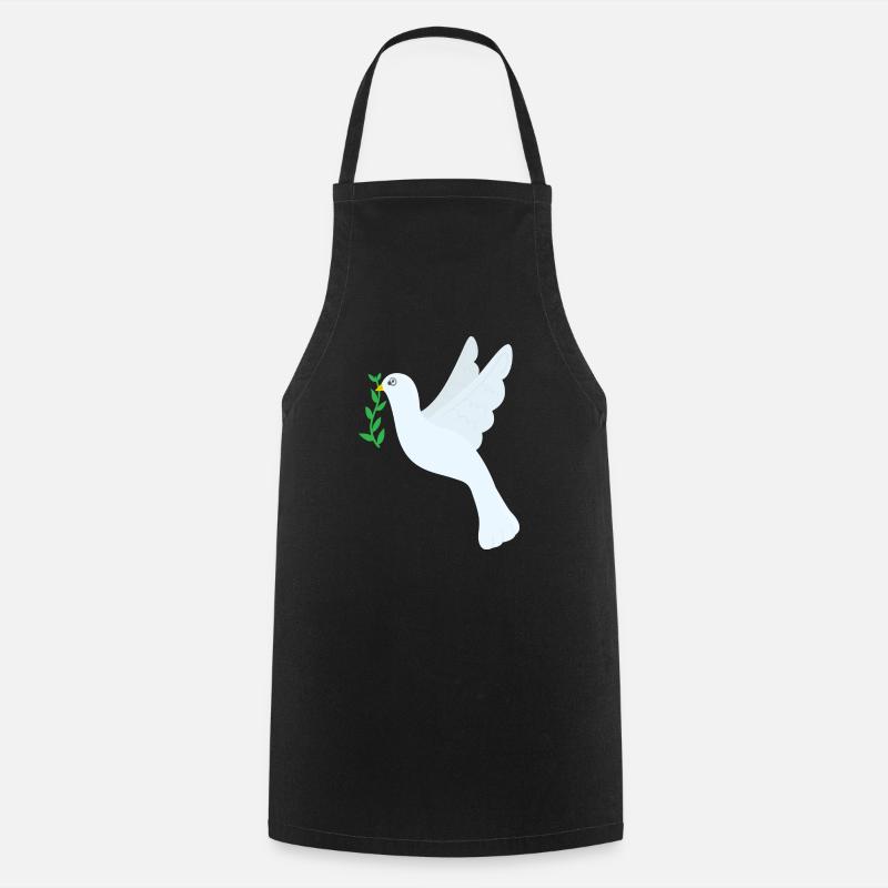 Colombe de la Paix - Tablier de cuisine - noir