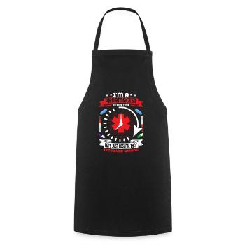 I'm A Pharmacist To Save Time Pharmacy Medical Tec - Cooking Apron - black - Front - AI Model Male 185 dark (185cm)
