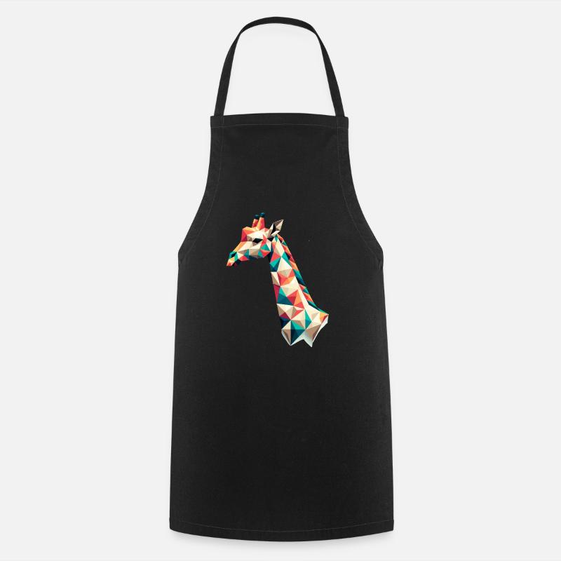 Girafe // girafe - Tablier de cuisine - noir