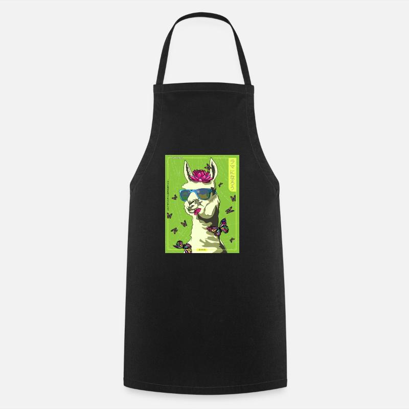 COOLLLAMAgreen 01 - Tablier de cuisine - noir