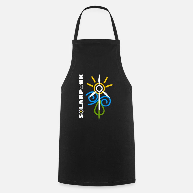 Solarpunk - Tablier de cuisine - noir