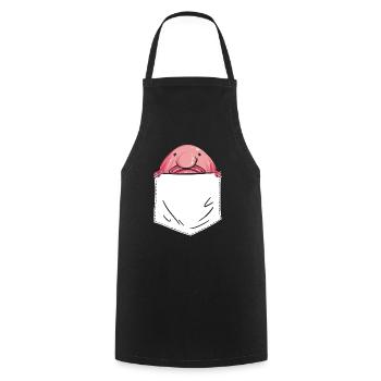 Blob fish - Cooking Apron - black - Front - AI Model Male 185 dark (185cm)