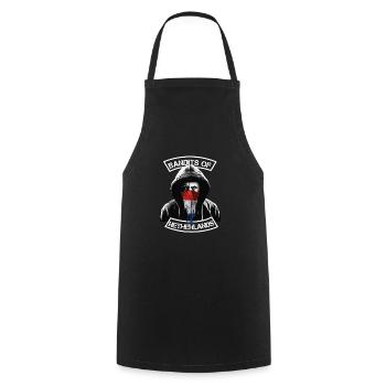 Holland Ultras Football Fan Biker Gift - Cooking Apron - black - Front - AI Model Male 185 dark (185cm)