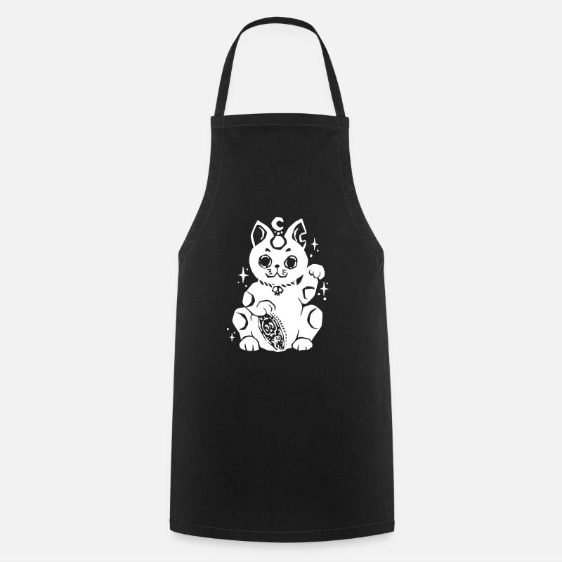 Maneki Neko Gothic - Tablier de cuisine - noir