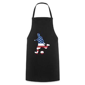 Sport Us Flag Futsal - Cooking Apron - black - Front - AI Model Male 185 dark (185cm)