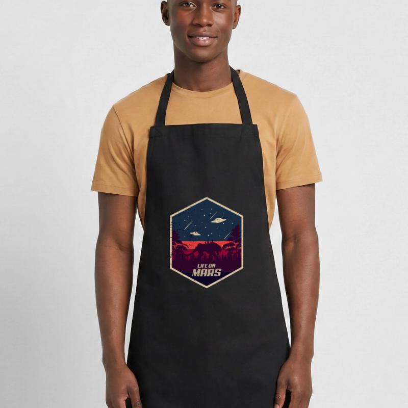 Mars Tiger Alien Pluto Planet UFO Outer Space Space Cooking Apron