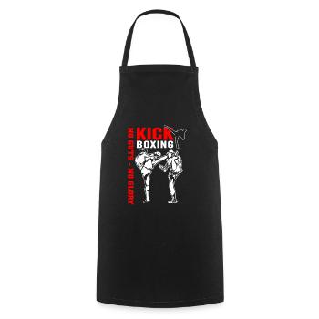 Kickboxing - Kochschürze - Schwarz - Vorne - AI Model Male 185 dark (185cm)