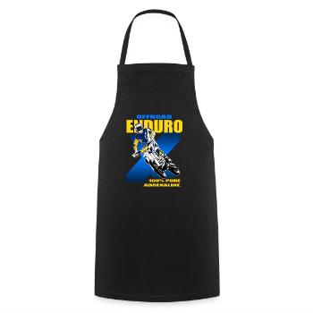 Enduro Offroad - Cooking Apron - black - Front - AI Model Male 185 dark (185cm)