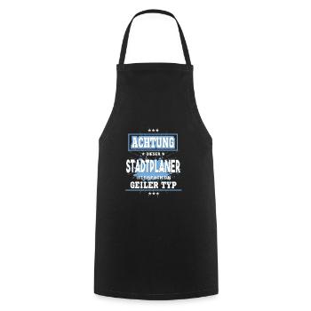 Stadtplaner ist einfach ein geiler Typ T-Shirt - Kochschürze - Schwarz - Vorne - AI Model Male 185 dark (185cm)