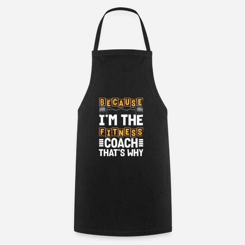 Gym Bench Press Training - Cooking Apron - black