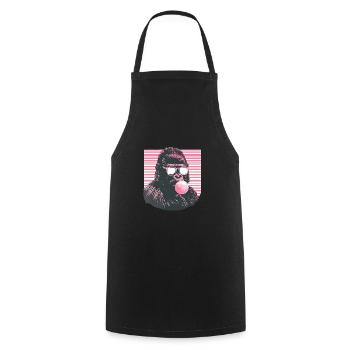 Gorilla mit Sonnenbrille Bubblegum für einen - Kochschürze - Schwarz - Vorne - AI Model Male 185 dark (185cm)