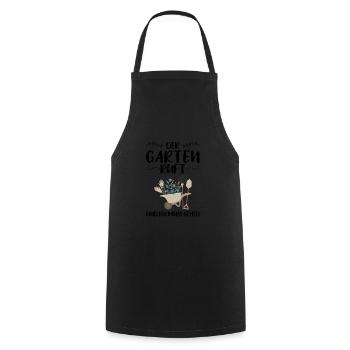 Garten Pflanze Pflanzen Geschenk - Kochschürze - Schwarz - Vorne - AI Model Male 185 dark (185cm)