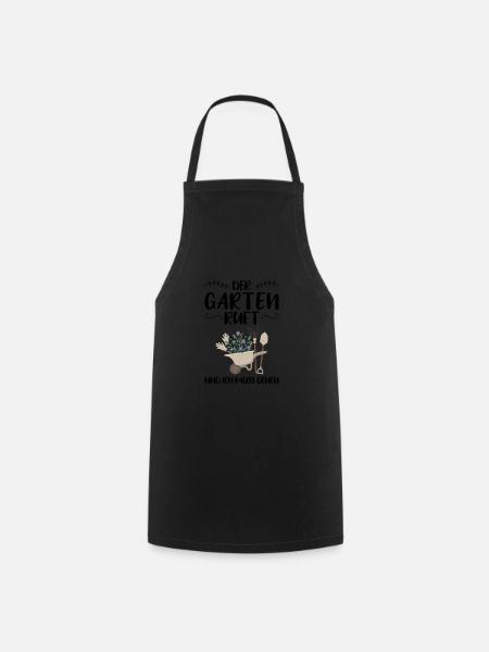Garten Pflanze Pflanzen Geschenk - Kochschürze - Schwarz
