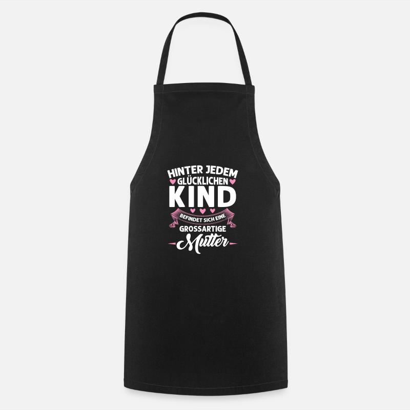 Mutter Mama Tochter Geschenk - Kochschürze - Schwarz