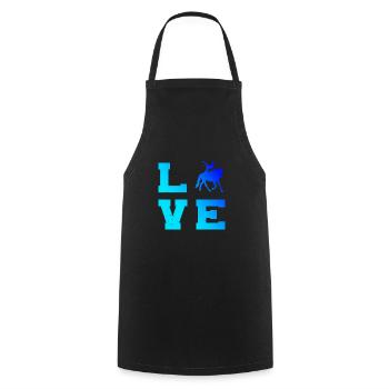 Balance Exercises Women Body Control - Cooking Apron - black - Front - AI Model Male 185 dark (185cm)