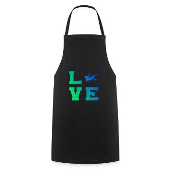 Climber Climber Climbing Men Climbing - Cooking Apron - black - Front - AI Model Male 185 dark (185cm)