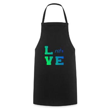 Women's Tennis Playing Tennis Men's Tennis - Cooking Apron - black - Front - AI Model Male 185 dark (185cm)