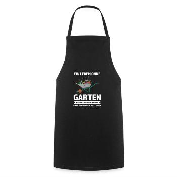 Gärtner Garten Gärtnerei Geschenk - Kochschürze - Schwarz - Vorne - AI Model Male 185 dark (185cm)