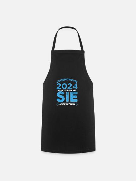 Jugendweihe 2024 Jugend Jugendfeier 2024 Geschenk - Kochschürze - Schwarz
